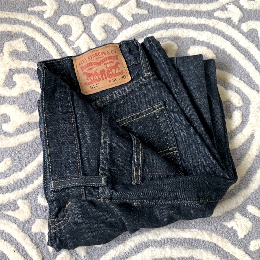 Levi 514 Slim Straight 31 x 30 Dark Wash Jeans